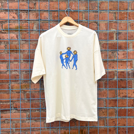 Camiseta Crema La Muchacha/La Dibujadora