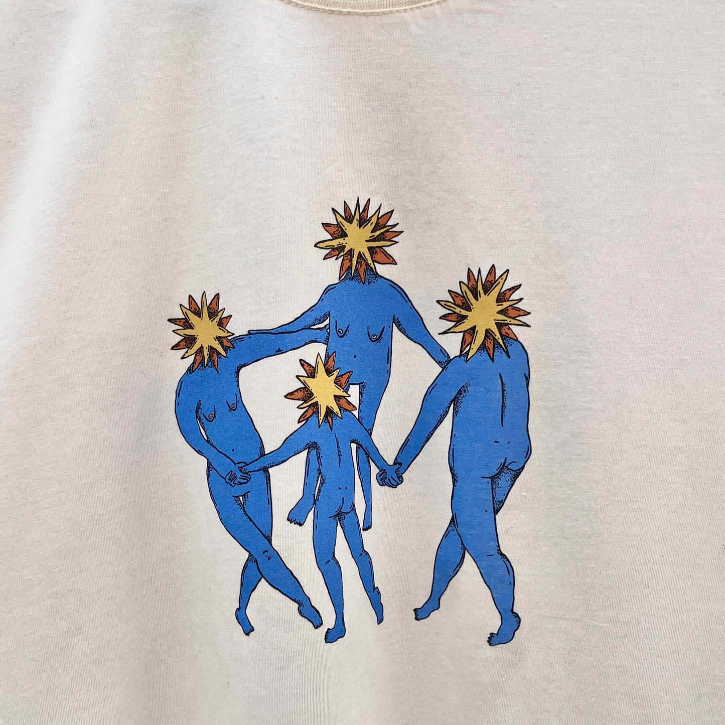 Camiseta Crema La Muchacha/La Dibujadora