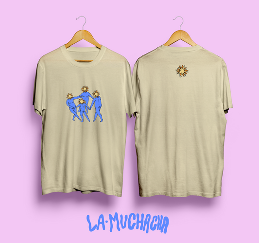 Camiseta Crema La Muchacha/La Dibujadora